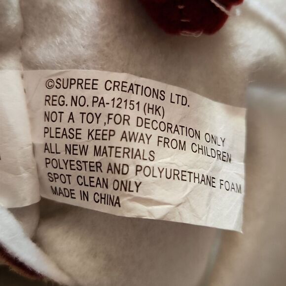 Jumbo Let It Snow Snowman Felt Christmas Stocking Supree Creations - Picture 10 of 10